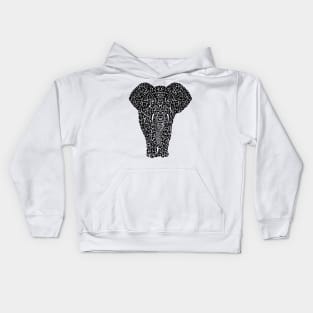 Tribal elephant Kids Hoodie